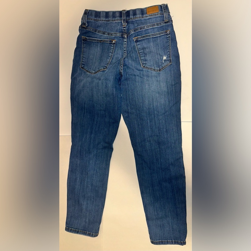 Judy Blue Women’s Worland High Rise Pull On Boyfriend Jegging Sz 5/27 Distressed - Picture 4 of 10